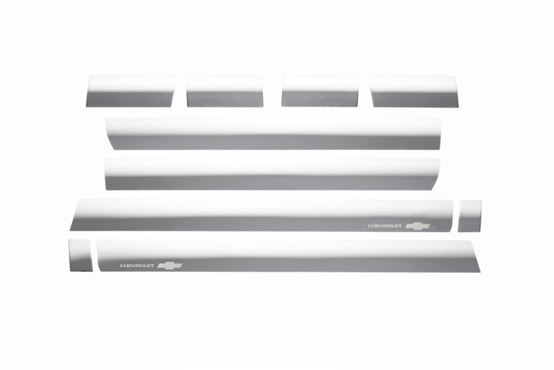 10pcs Stainless Steel Rocker Panels 14-19 Chevy Silverado 1500 2500 3500 HD
