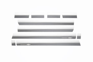 10pcs Stainless Steel Rocker Panels 14-19 Chevy Silverado 1500 2500 3500 HD