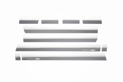 10pcs Stainless Steel Rocker Panels 14-19 Chevy Silverado 1500 2500 3500 HD