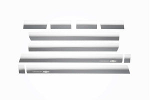 10pcs Stainless Steel Rocker Panels 14-19 Chevy Silverado 1500 2500 3500 HD