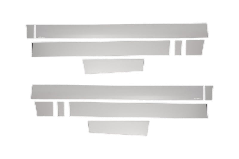 12pcs Stainless Steel Rocker Panels 15-20 Ford F-150