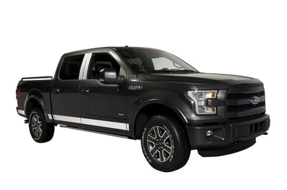 12pcs SS Rocker Panels 15-20 Ford F-150 Custom Fit