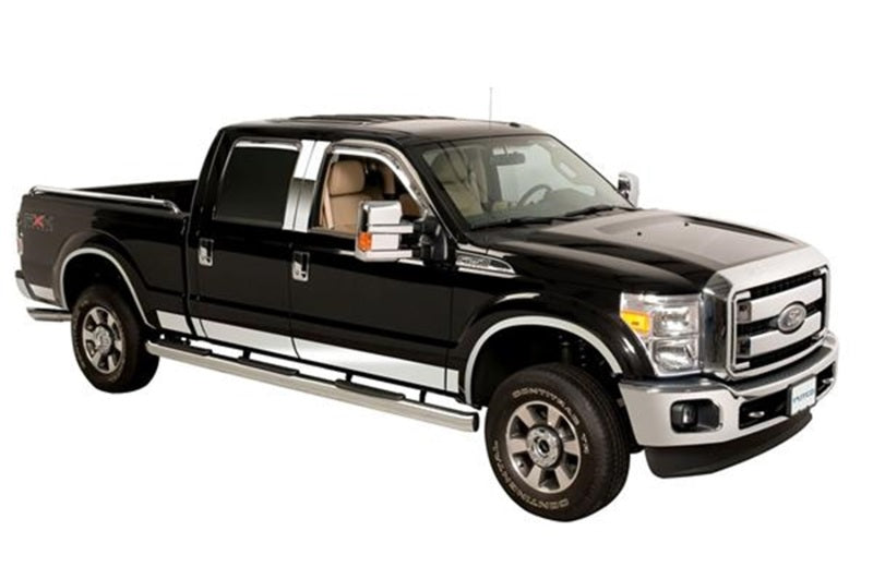12pcs 6.25in Wide SS Rocker Panels 11-16 Ford F-250 F-350