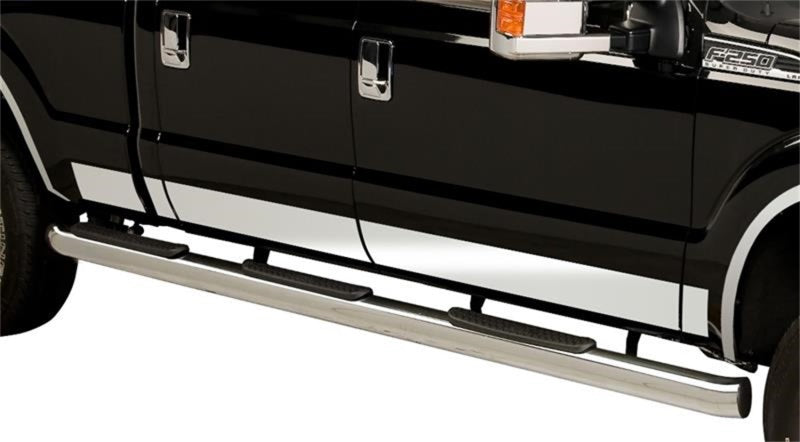 8ft Dually Bed Stainless Steel Rocker Panels 17-22 Ford F-350