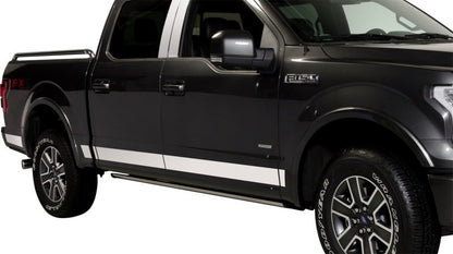 10pcs 4.25in Wide SS Rocker Panels 17-22 Ford F-250 F-350
