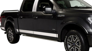 12pcs 4.25in Wide SS Rocker Panels 17-22 Ford F-250 F-350