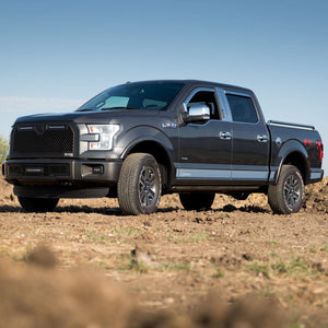 12pcs 4.25in Wide SS Rocker Panels 21-24 Ford F-150