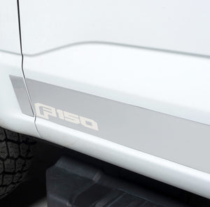 12pcs 4.25in Wide SS Rocker Panels 21-24 Ford F-150