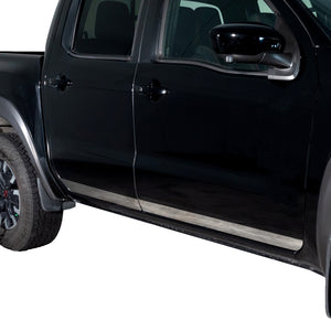 4 Pcs 3in Tall Stainless Steel Rocker Panels 22-24 Nissan Frontier