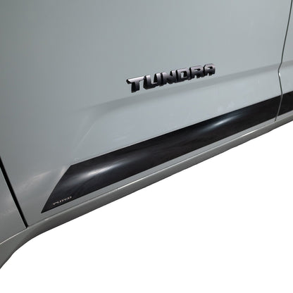 5 Pcs 4.5in T Black Platinum Rocker Panels 22-24 Toyota Tundra
