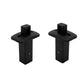 Pair Black Push-Up Tie Downs for Rear Stake Pockets 19-25 Chevy Silverado GMC Sierra 1500