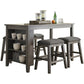 Caitbrook 5 Piece Backless Counter Dining Set