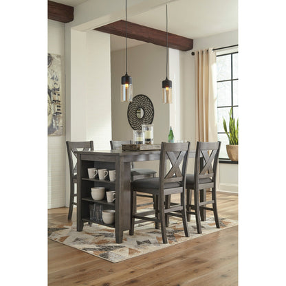 Caitbrook 5 Piece X Back Counter Dining Set - QK1013417_ASHL_LF1_RM