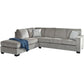 Riles Left Chaise Sectional white
