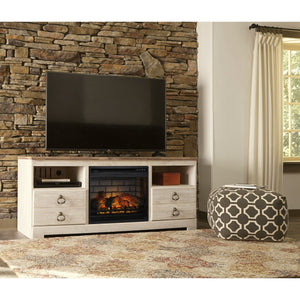 Willowton 64 Inch Infrared Fireplace TV Stand