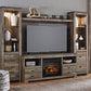 Trinell 4 Piece Infrared Fireplace Entertainment Center