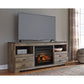 Trinell 63 Inch Infrared Fireplace TV Stand