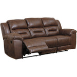 Chocolate Stoneland Reclining Sofa