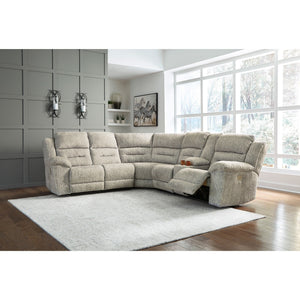 Family Den 3 Piece Power Reclining Console Right Loveseat Sectional