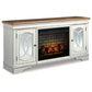 Realyn 74 Inch Fireplace Console
