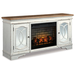 Realyn 74 Inch Fireplace Console