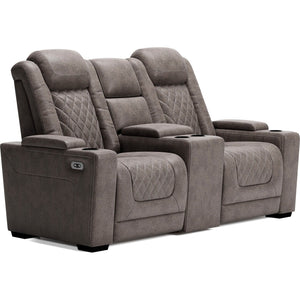 HyllMont Power Reclining Loveseat with Console