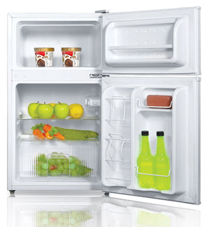 SPT - RF-314W: 3.1 cu. ft. Double Door Refrigerator in White – Energy Star
