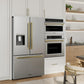ZLINE Autograph Edition 36 in. 28.9 cu. ft. Standard-Depth French Door External Water Dispenser Refrigerator with Dual Ice Maker in Fingerprint-Resistant Stainless Steel and Champagne Bronze Modern Handles (RSMZ-W-36-FCB)