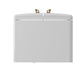 FORNO Espresso Luigi 33" 18 cu. ft. French Door Refrigerator in White with Antique Brass Handles, FFFFD1791-33WHT