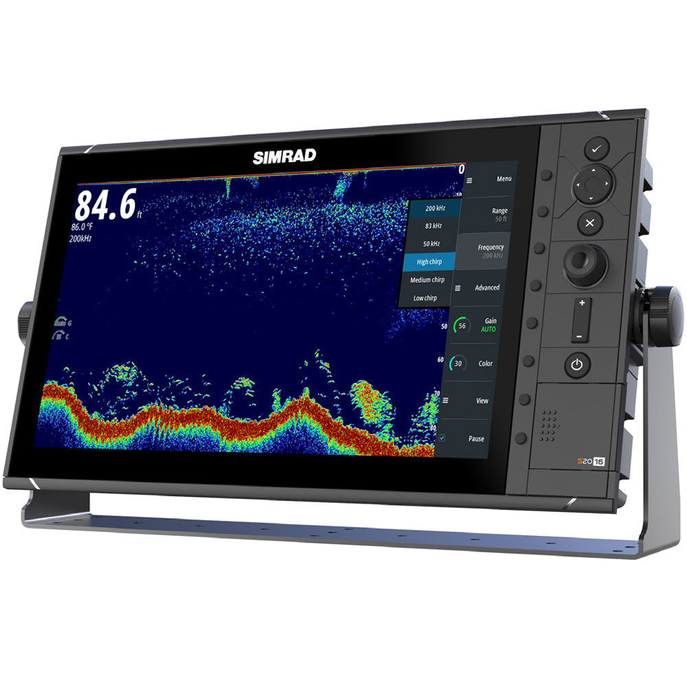 Simrad S2016 16" Fishfinder, with Broadband Sounder Module and CHIRP Technology - Wide Screen