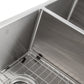 ZLINE Anton 33 in. Undermount Double Bowl Stainless Steel Kitchen Sink with Bottom Grid (SR50D-33)