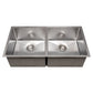 ZLINE Anton 36 in. Undermount Double Bowl Scratch Resistant Stainless Steel Kitchen Sink with Bottom Grid (SR50D-36S)