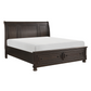 Begonia Grayish Brown Sleigh Storage Platform Bedroom Set