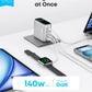 Anker Laptop Charger (140W, 4-Port, PD 3.1) with USB-C Cable