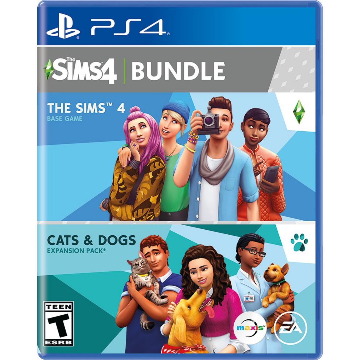 The Sims 4 + Cats and Dogs Expansion Pack Bundle (PlayStation 4)