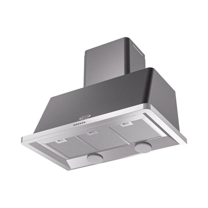 ILVE 40-Inch Majestic Matte Graphite Wall Mount Range Hood with 600 CFM Blower - Auto-off Function (UAM100MG)