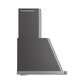 ILVE 40-Inch Majestic Matte Graphite Wall Mount Range Hood with 600 CFM Blower - Auto-off Function (UAM100MG)