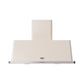 ILVE Majestic II 48-Inch 850 CFM Wall Mount Range Hood in Antique White (UAM120AW)