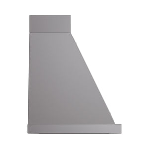 ILVE Nostalgie II 36-Inch 600 CFM Wall Mounted Range Hood in Graphite Matte with Chrome Trim (UANB36MGC)