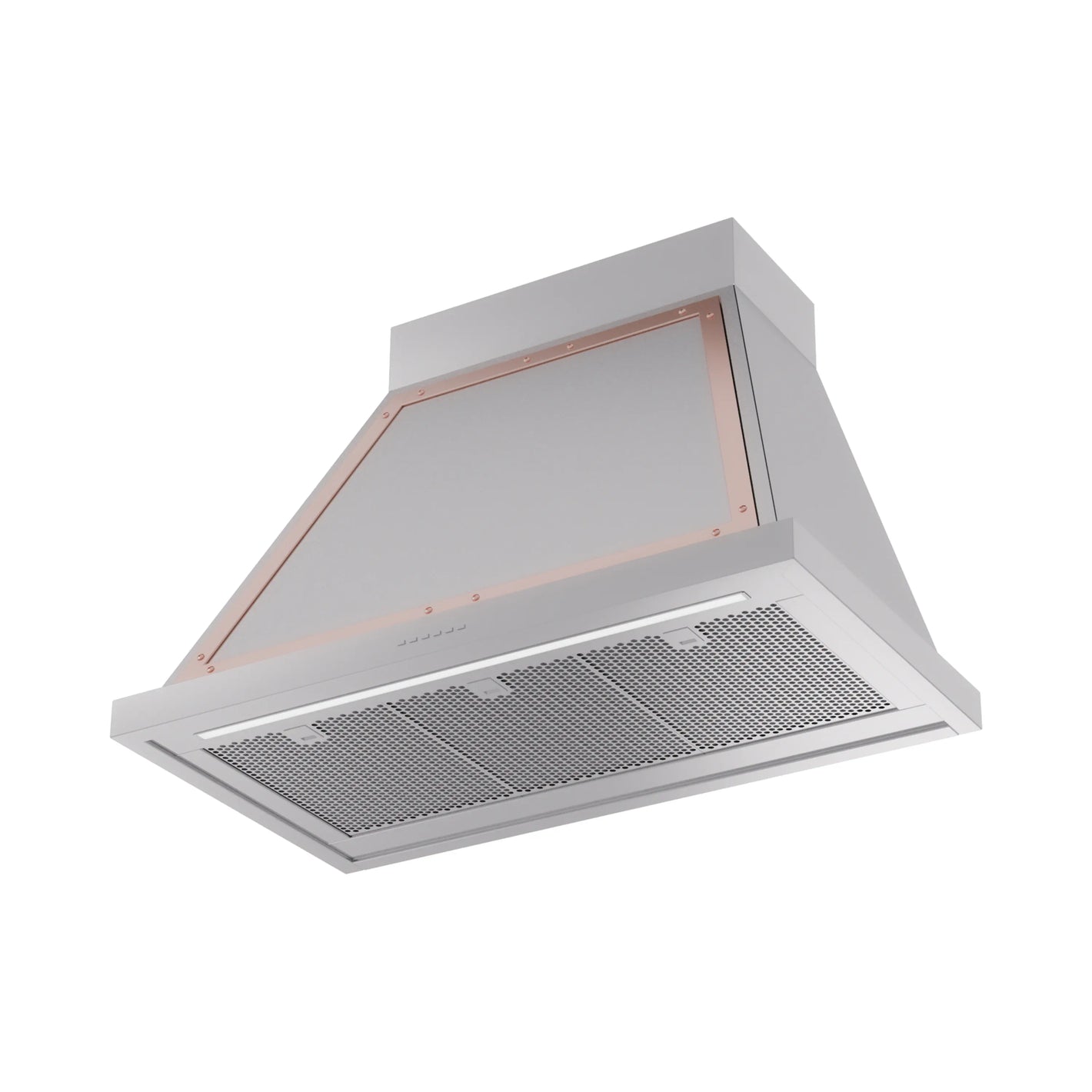 ILVE Nostalgie II 36-Inch 600 CFM Wall Mounted Range Hood in Stainless Steel with Copper Trim (UANB36SSP)