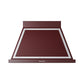 ILVE Nostalgie II 40-Inch 600 CFM Wall Mounted Range Hood in Burgundy with Chrome Trim (UANB40BUC)