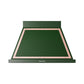 ILVE Nostalgie II 40-Inch 600 CFM Wall Mounted Range Hood in Emerald Green with Copper Trim (UANB40EGP)