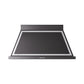 ILVE Nostalgie II 48-Inch 600 CFM Wall Mounted Range Hood in Glossy Black with Chrome Trim (UANB48BKC)