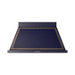 ILVE Nostalgie II 48-Inch 600 CFM Wall Mounted Range Hood in Midnight Blue with Bronze Trim (UANB48MBB)