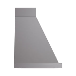 ILVE Nostalgie II 48-Inch 600 CFM Wall Mounted Range Hood in Graphite Matte with Chrome Trim (UANB48MGC)