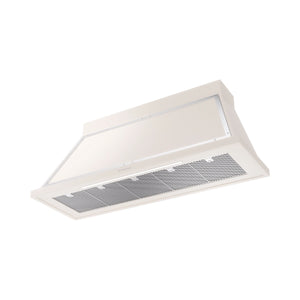 ILVE Nostalgie II 60-Inch 600 CFM Wall Mounted Range Hood in Antique White with Chrome Trim (UANB60AWC)