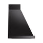 ILVE Nostalgie II 60-Inch 600 CFM Wall Mounted Range Hood in Glossy Black with Bronze Trim (UANB60BKB)