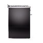 ILVE Professional Plus II 30-Inch Dual Fuel Range with Solid Door in Glossy Black (UP30QMPBK)