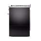 ILVE Professional Plus II 30-Inch Dual Fuel Range with Solid Door in Glossy Black (UP30QMPBK)
