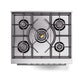 ILVE Professional Plus II 30-Inch Dual Fuel Range with Solid Door in Matte Graphite (UP30QMPMG)